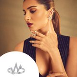 Solid Gold Wavelength Diamond Ring