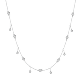 Solid Gold Diamond Shaker Necklace