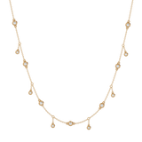 Solid Gold Diamond Shaker Necklace