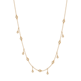 Solid Gold Diamond Shaker Necklace