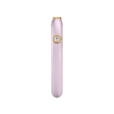 Solid Gold Light Pink Enamel Diamond Ring