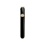 Solid Gold Black Enamel Diamond Ring