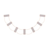 Solid Gold Diamond Ladder Choker
