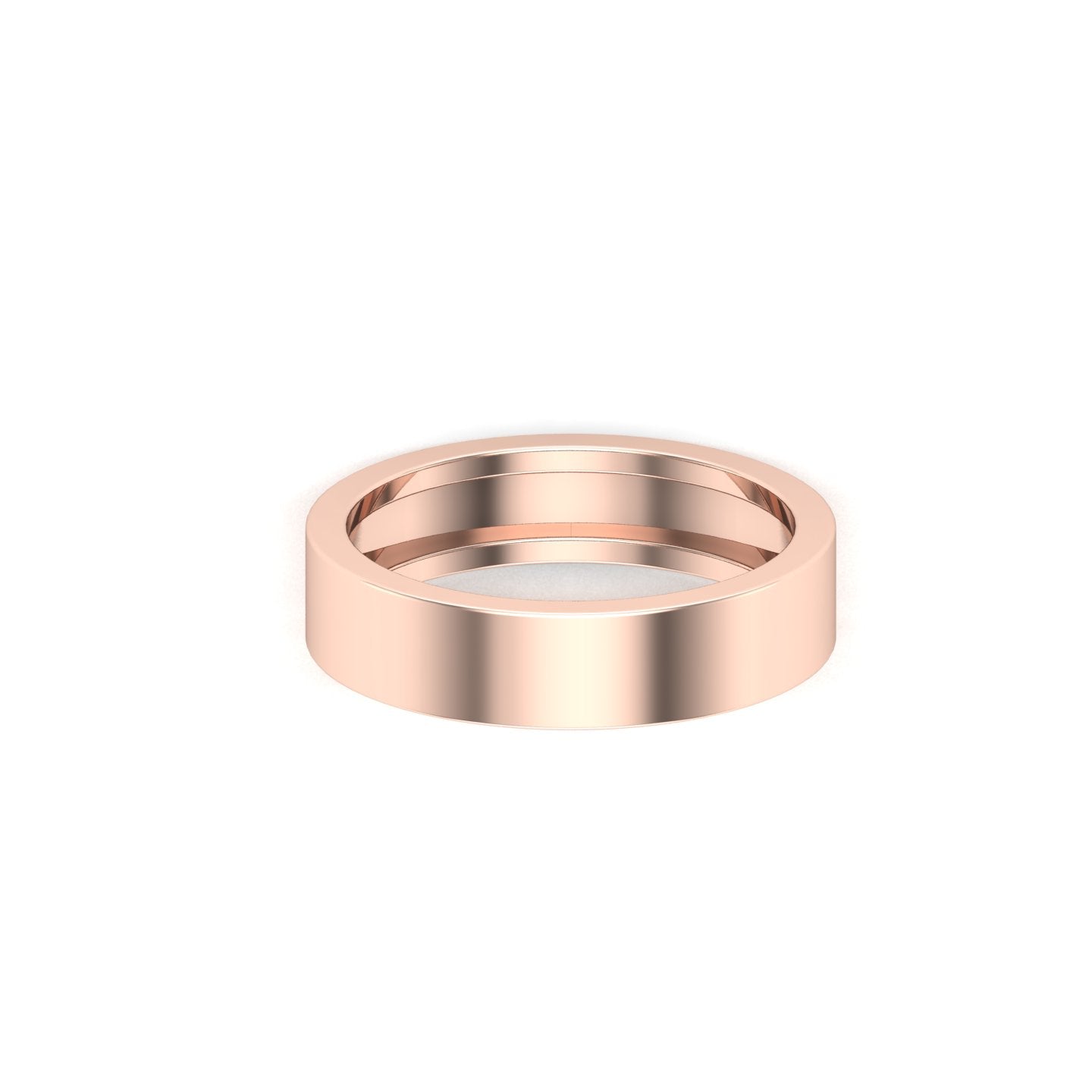 Solid Gold Cigar Band Ring