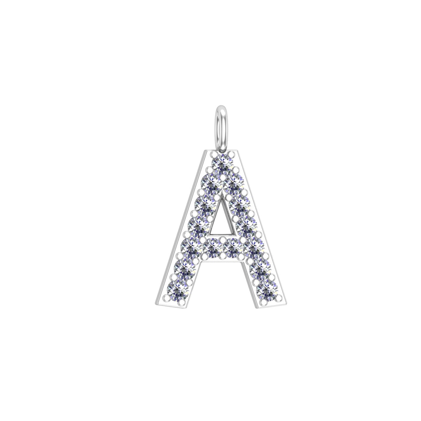 Solid Gold Initial Charm
