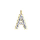 Solid Gold Initial Charm