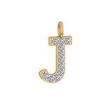 Solid Gold Initial Charm