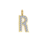 Solid Gold Initial Charm