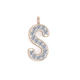 Solid Gold Initial Charm