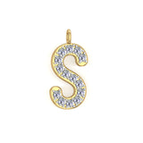 Solid Gold Initial Charm