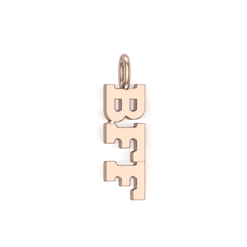 Solid Gold BFF Charm