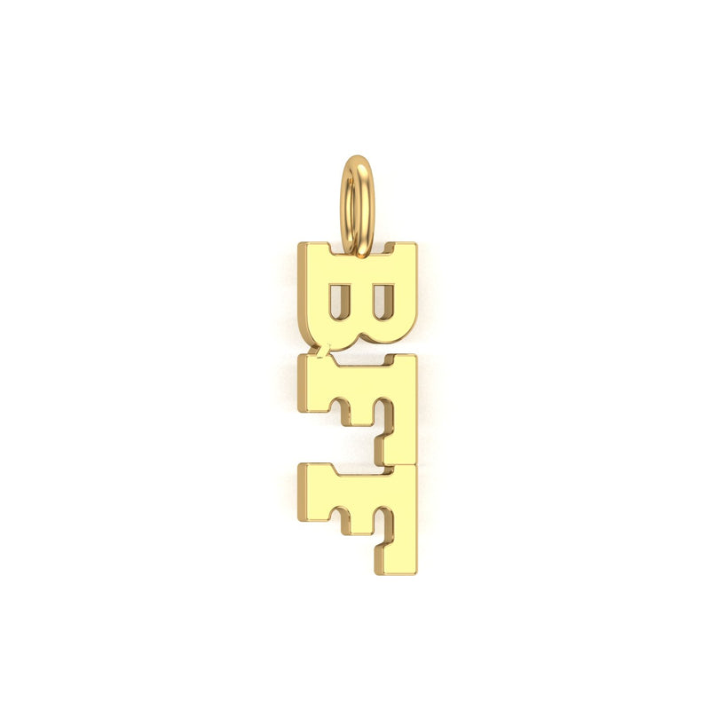 Solid Gold BFF Charm