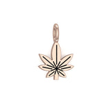 Solid Gold Mary Jane Weed Charm