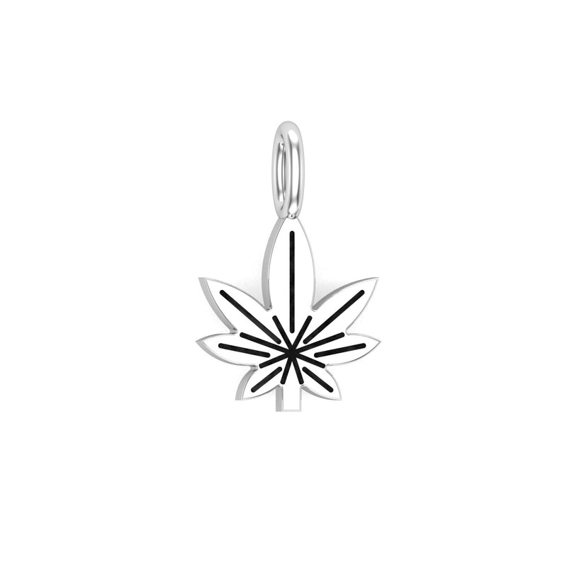 Solid Gold Mary Jane Weed Charm