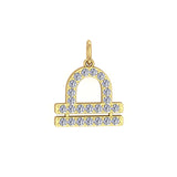 Solid Gold Zodiac Sign Charm