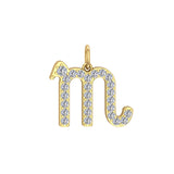 Solid Gold Zodiac Sign Charm