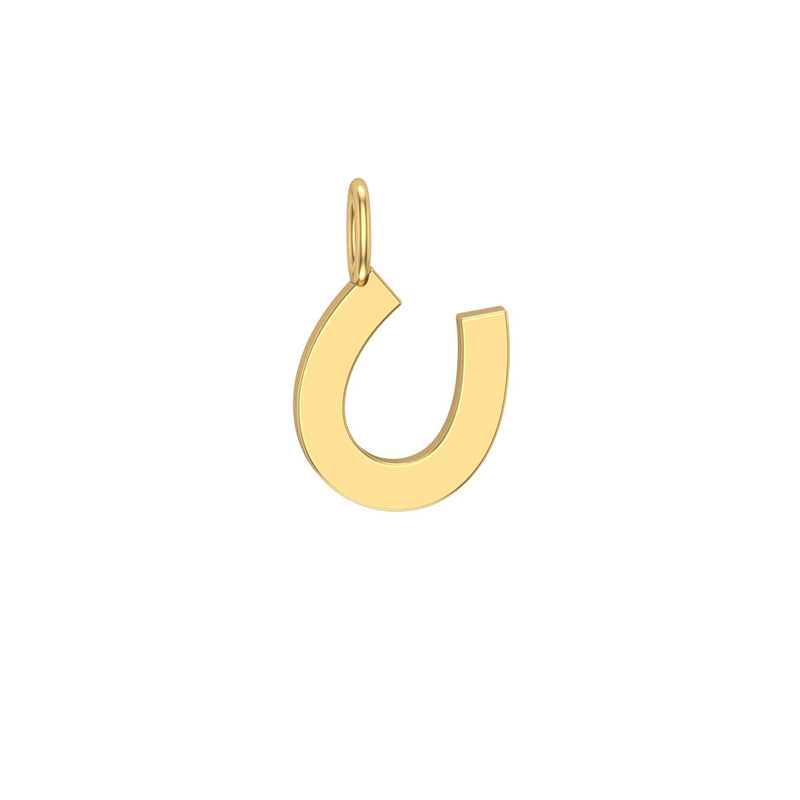 Solid Gold Horse Shoe Charm