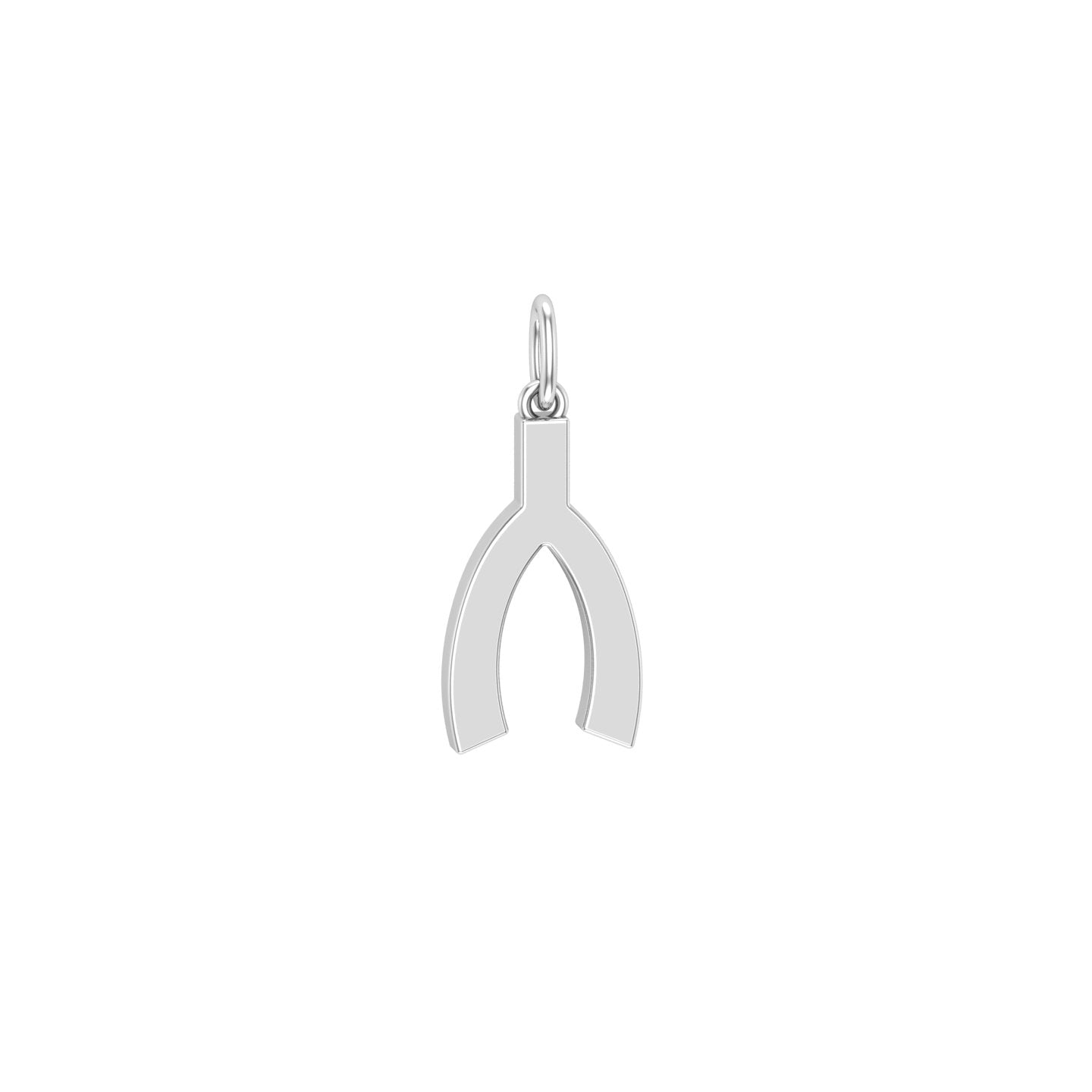 Solid Gold Wishbone Charm