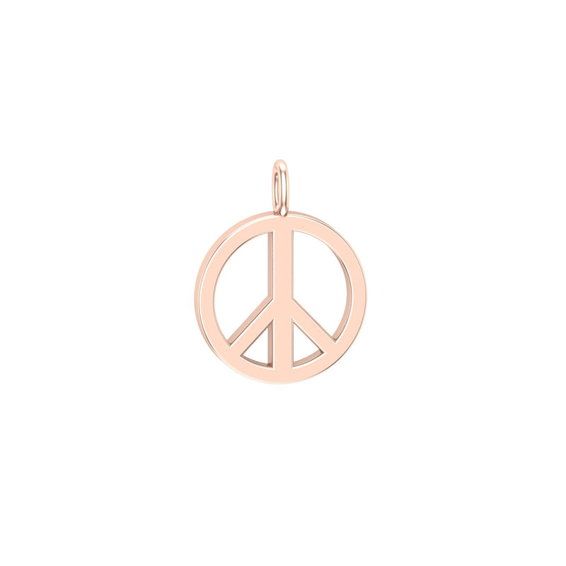 Solid Gold Peace Charm