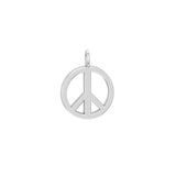 Solid Gold Peace Symbol Charm