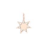 Solid Gold Sun Charm