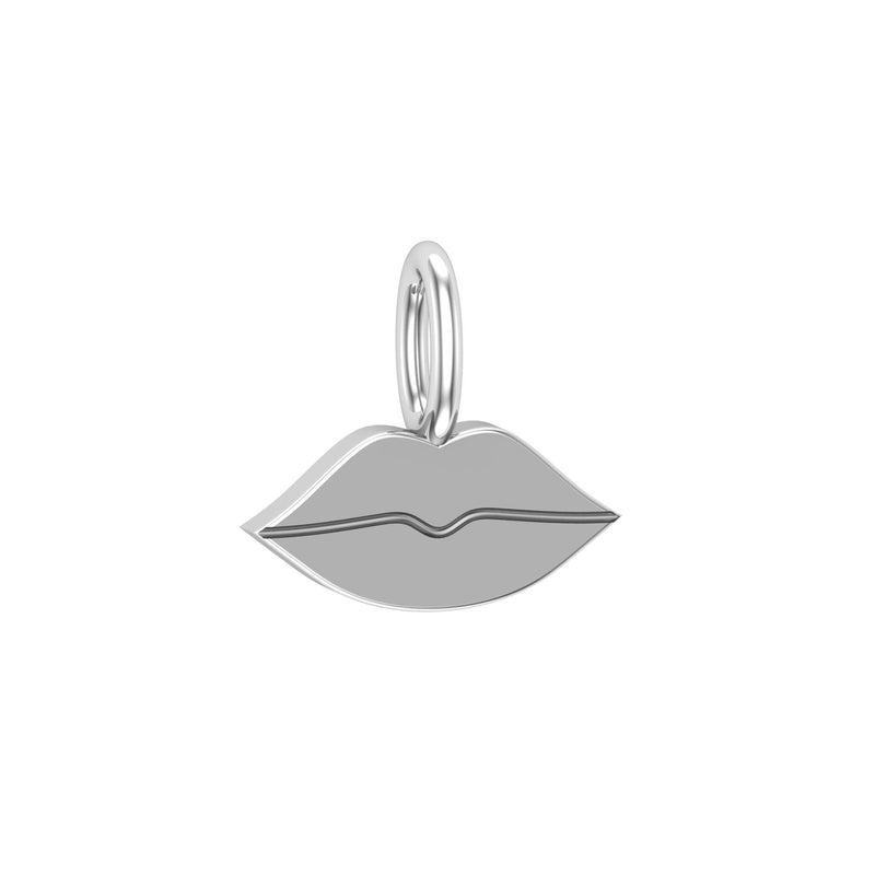 Solid Gold Lips Charm
