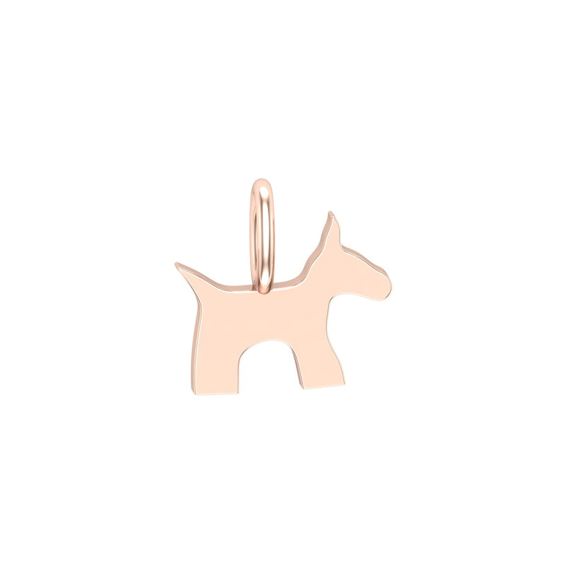 Solid Gold Dog Charm
