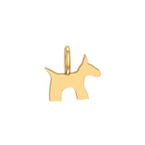 Solid Gold Dog Charm