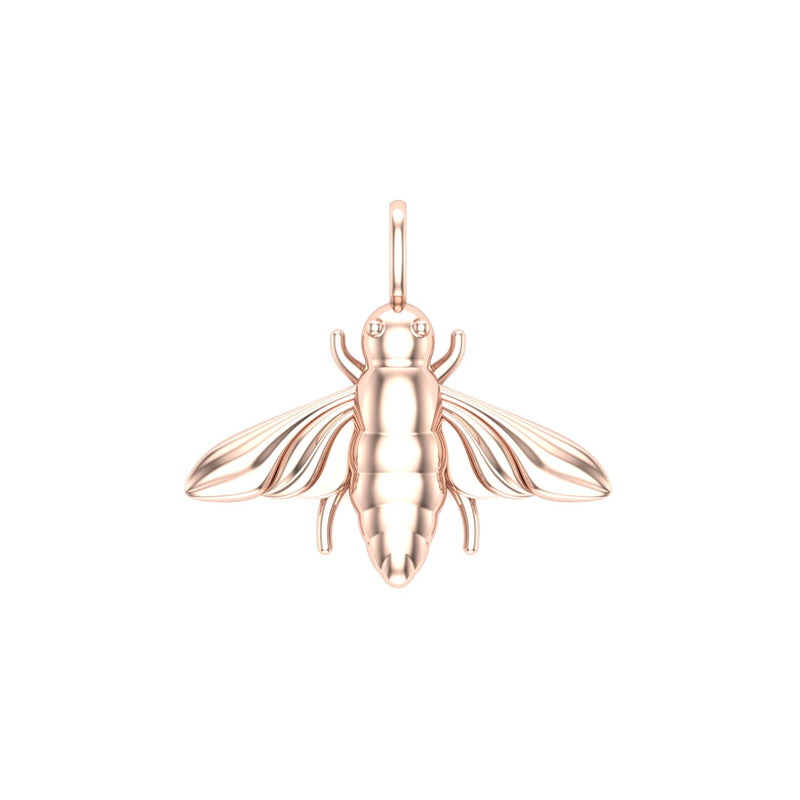 Solid Gold Honey Bee Charm