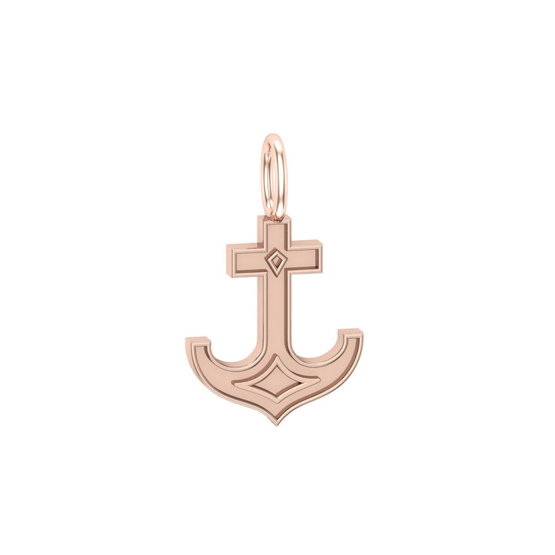 Solid Gold Anchor Charm