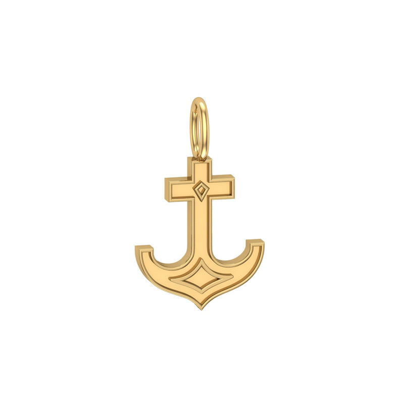 Solid Gold Anchor Charm