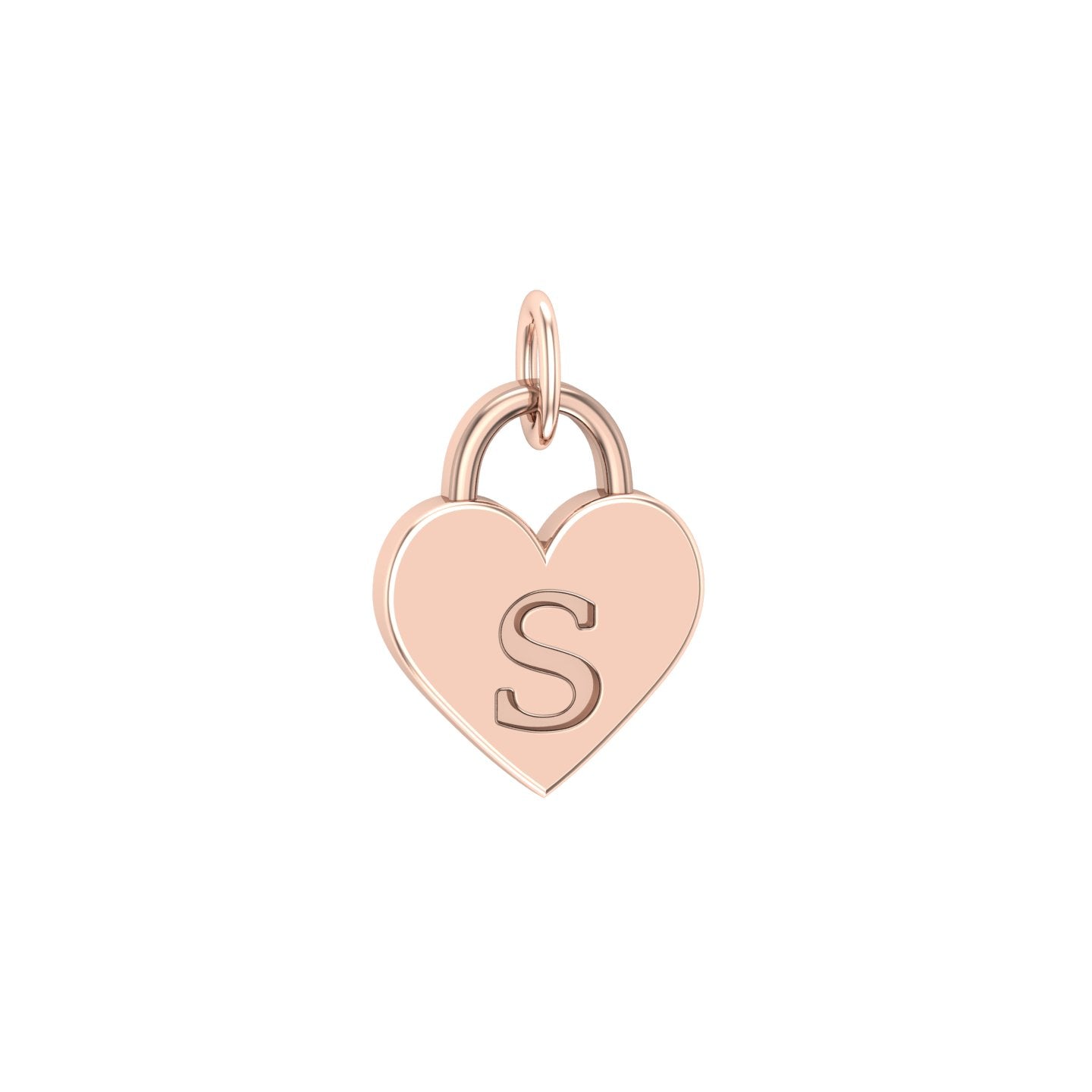Solid Gold Love Lock Charm