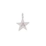 Solid Gold Engravable Star Charm