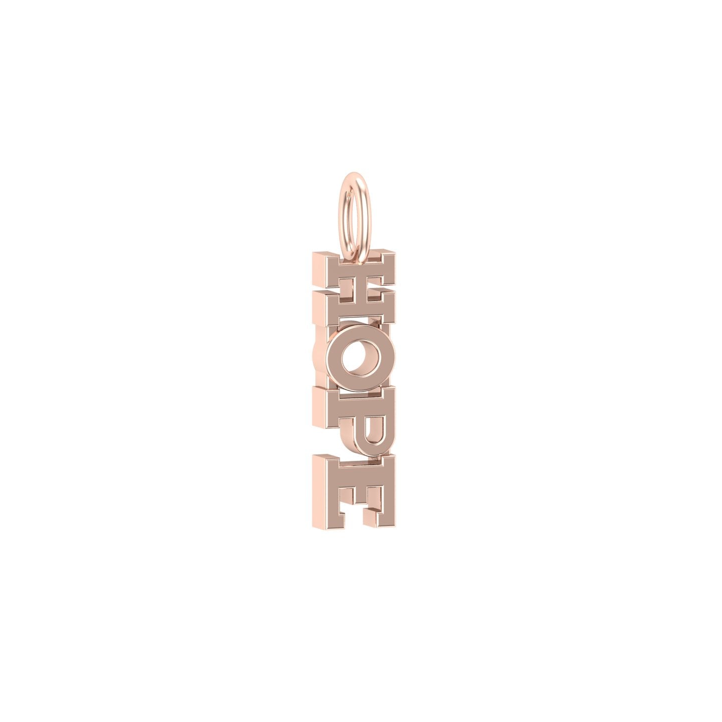 Solid Gold Hope Charm