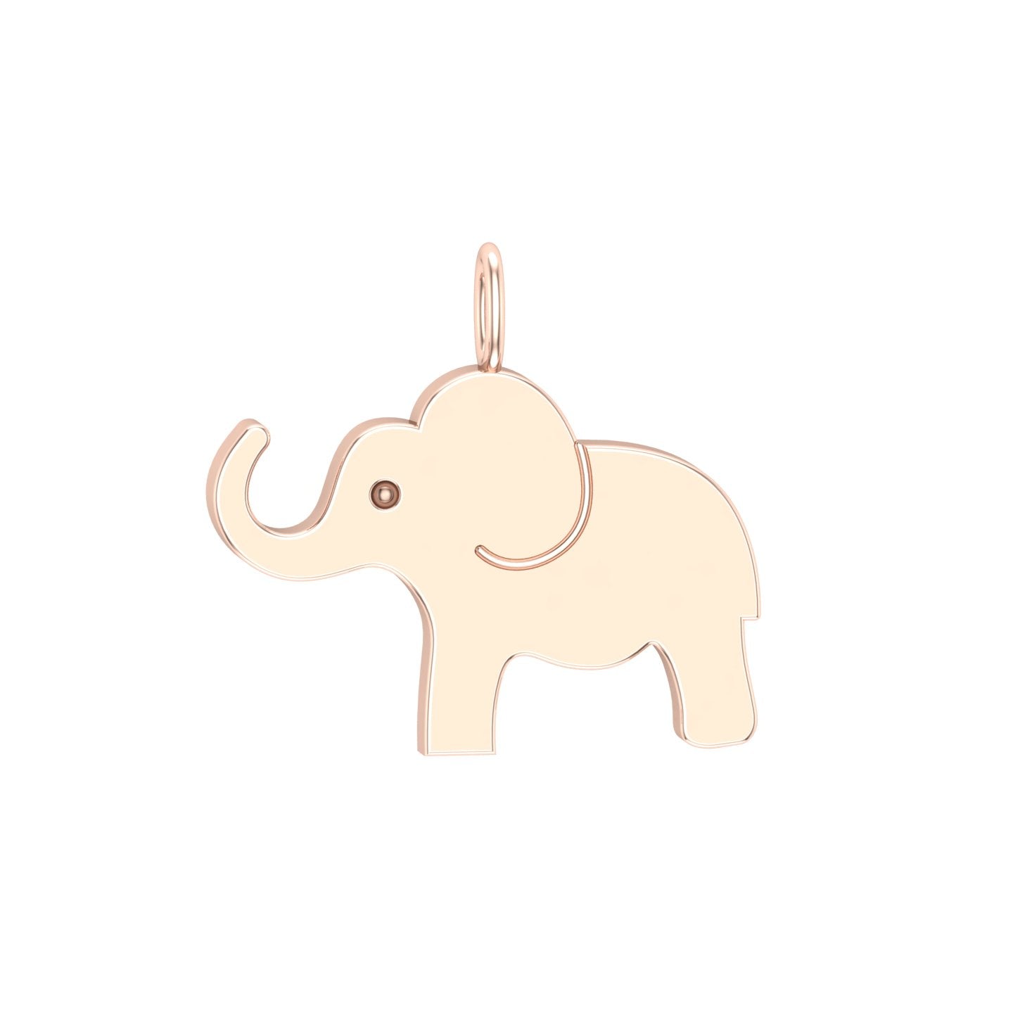 Solid Gold Elephant Charm