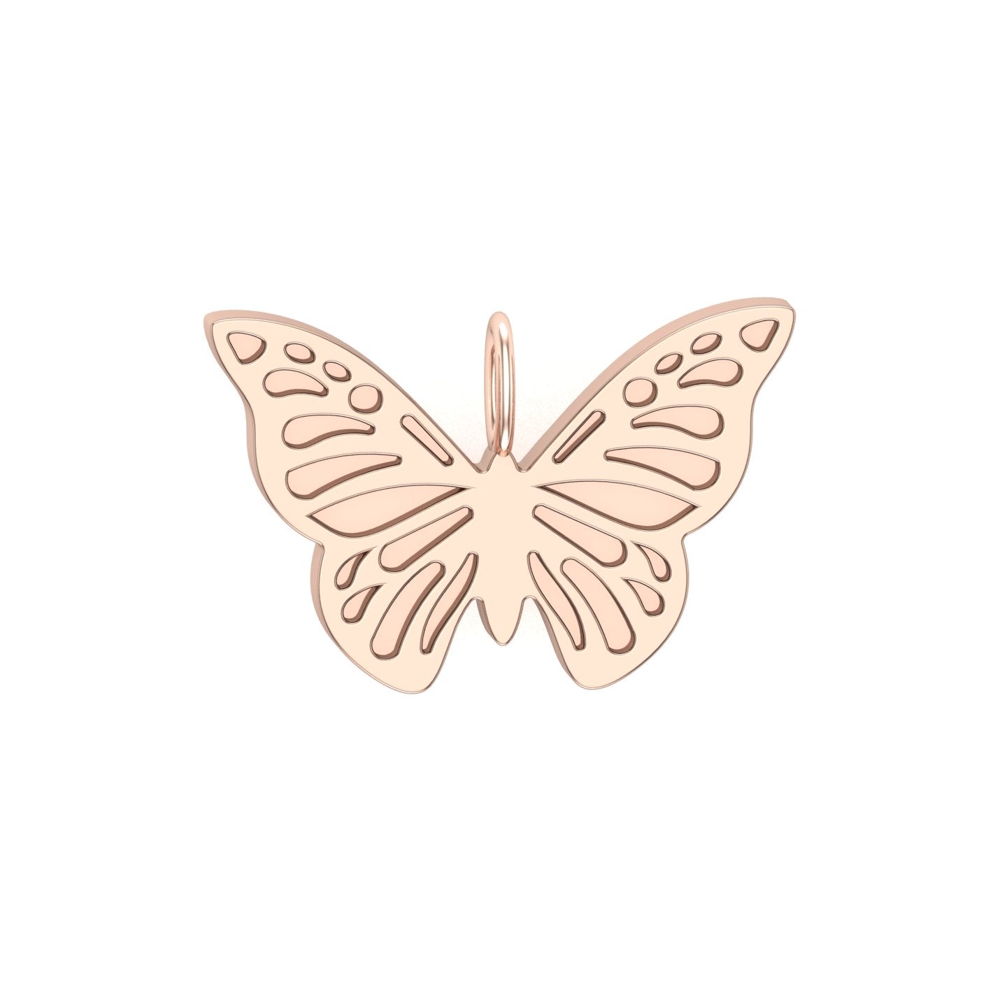 Solid Gold Butterfly Charm