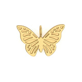 Solid Gold Butterfly Charm