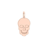 Solid Gold Skull Charm