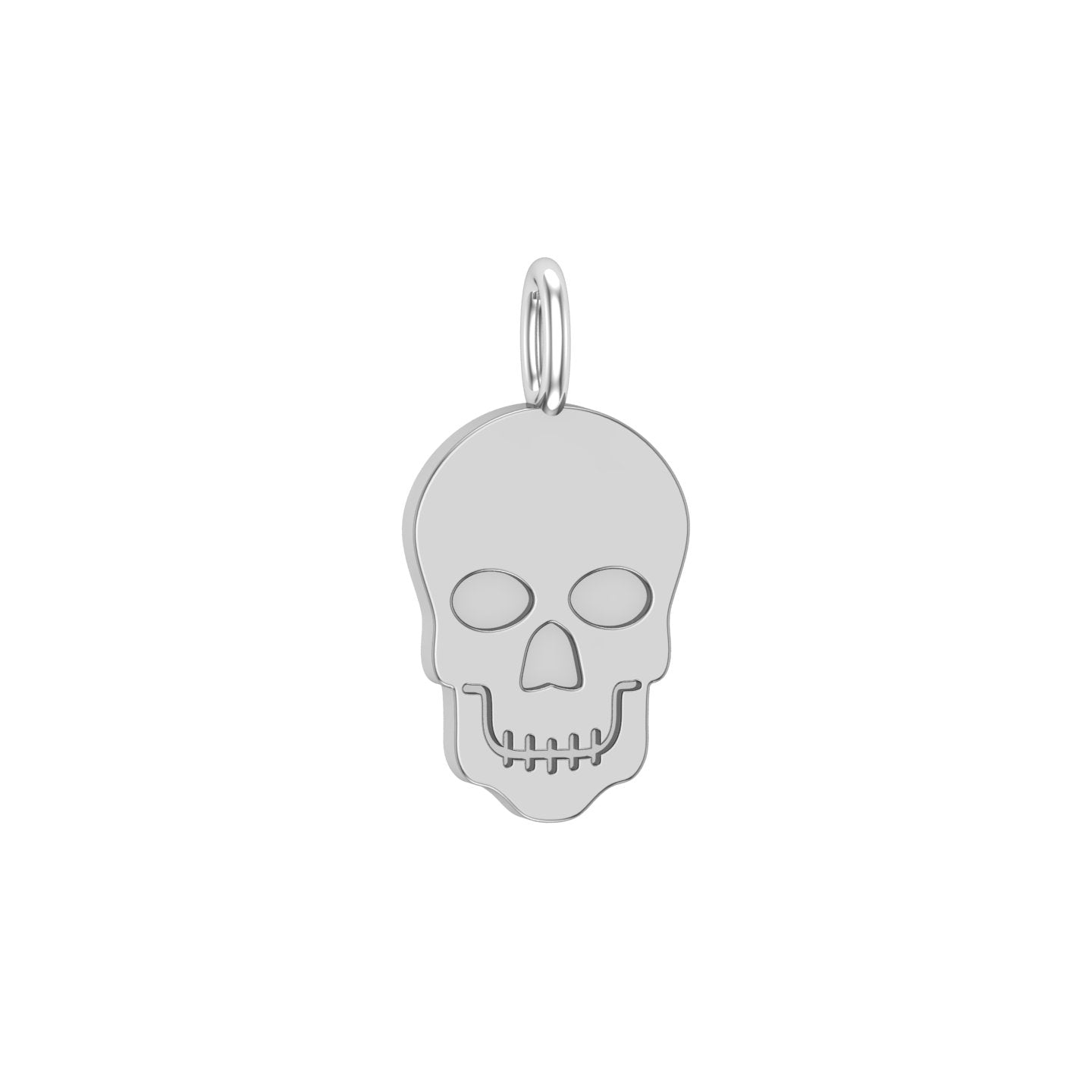 Solid Gold Skull Charm