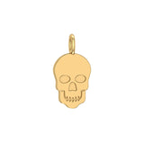 Solid Gold Skull Charm