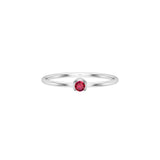 Solid Gold Ruby Promise Ring