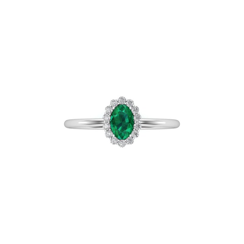Emerald and Diamond Statement Ring