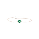 Solid Gold Emerald Cluster Bracelet