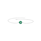 Solid Gold Emerald Cluster Bracelet