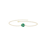 Solid Gold Emerald Cluster Bracelet