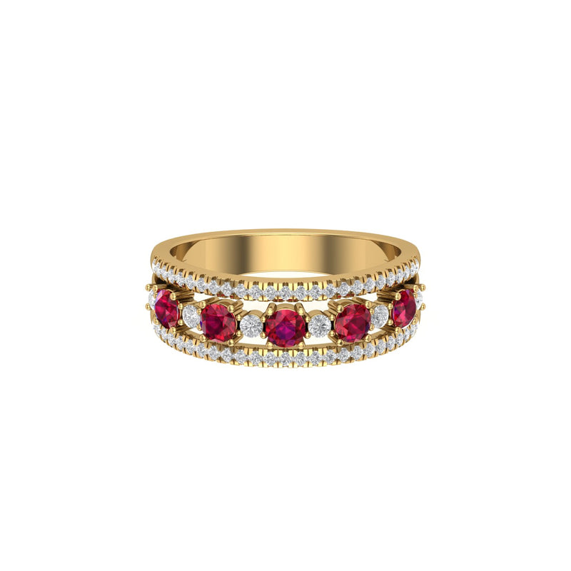 Ruby Diamond Vintage Ring