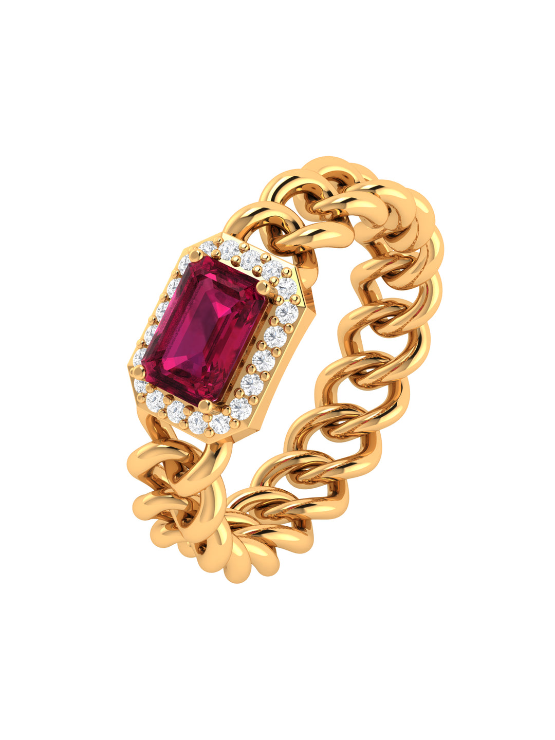 10 Karat Chain Link Diamond Fashion Ladies Ring RG11802-1YSC – Beeghly & Co.