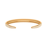 Solid Gold Diamond Cuff Bangle