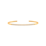 Solid Gold Diamond Cuff Bangle