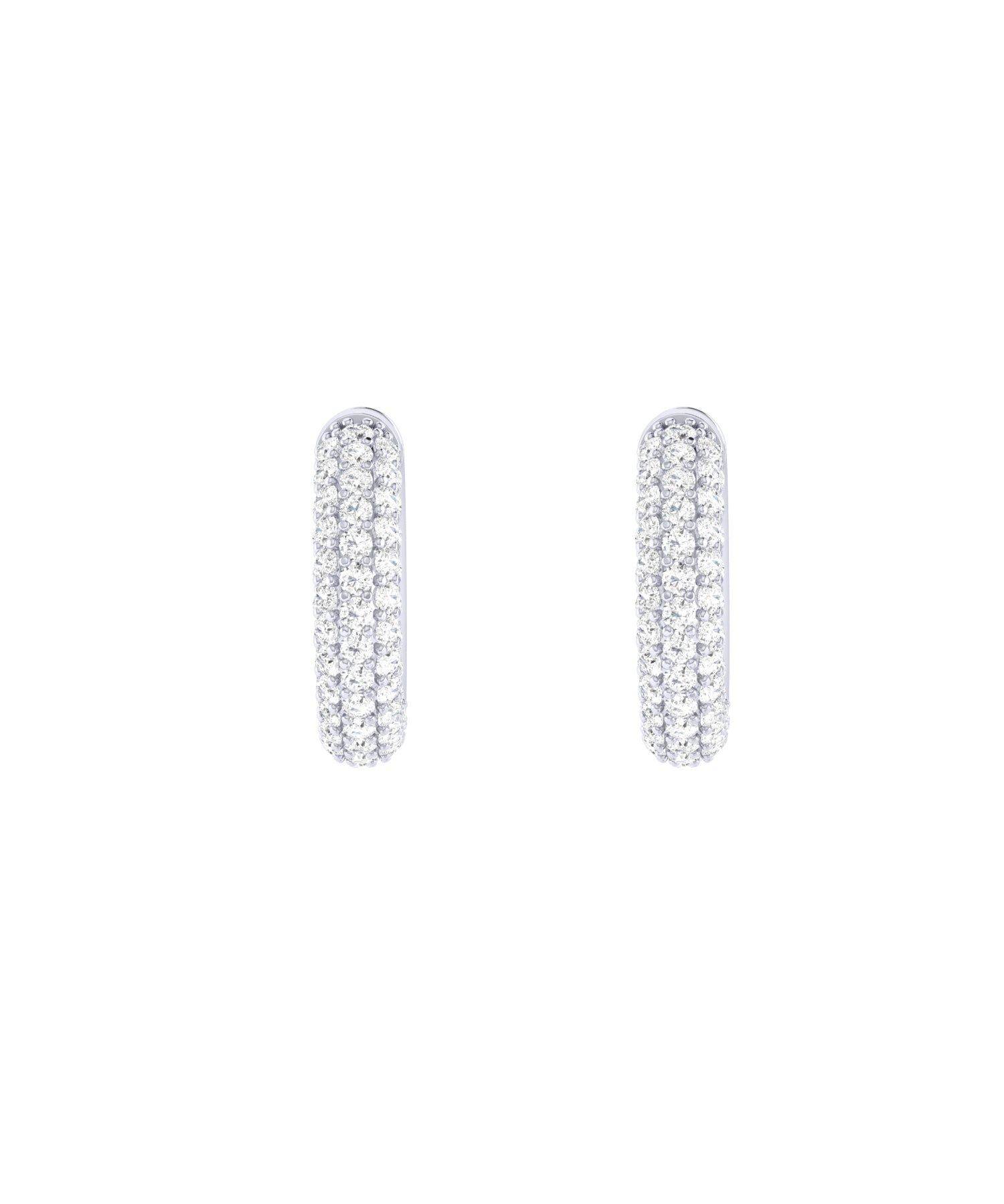 Solid Gold Pave Diamond Ear Cuff - Single